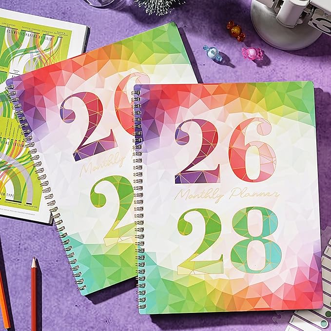 2026-2028 Monthly Planner - 3 Year Monthly Planner 2026-2028, Jan. 2026 - Dec. 2028, 3 Year Calendar 2026-2027-2028 with Colorful Tabs & Inner Pocket, 9" x 11"