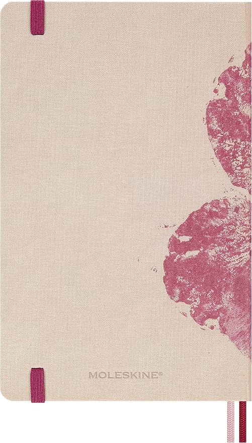 Moleskine Limited Edition Sakura 18 Month 2026-2027 Weekly Planner, Hard Cover, Large (5" x 8.25"), Pink with Gold Accents, 208 pages