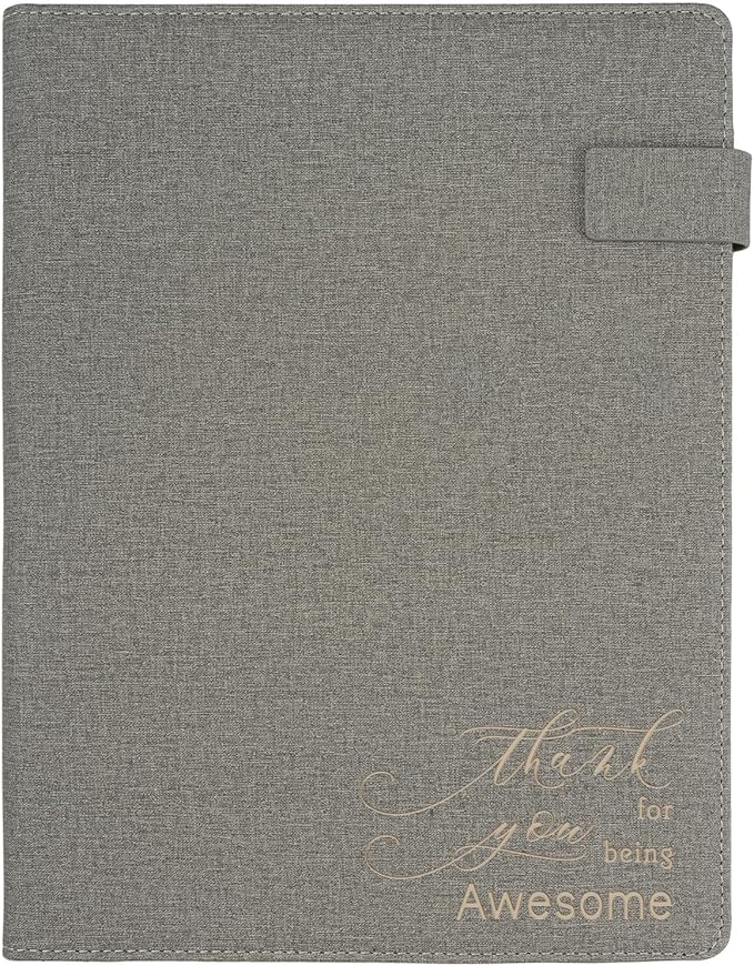Portfolio Folder for Men & Women, Padfolio Organizer Portfolio, Thank You Gifts Colleagues Employees Staffs, Men Birthday Gifts Friends, Coworkers Work Gift for Women, Appreciation Gift for Clerks