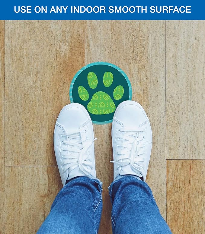 Carson Dellosa One World 10 Social Distancing Floor Decals, Paw Print Stickers for Kids Following Footsteps, Directions, School Supplies, and More, Classroom Must Haves