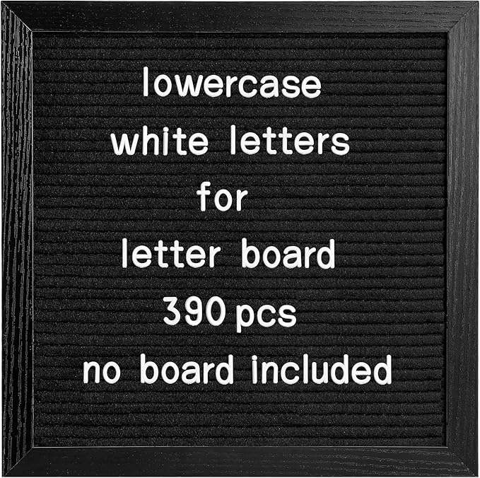 Letters Set - Pre-Cut 390pcs Lowercase Letters Only (No Board Included)