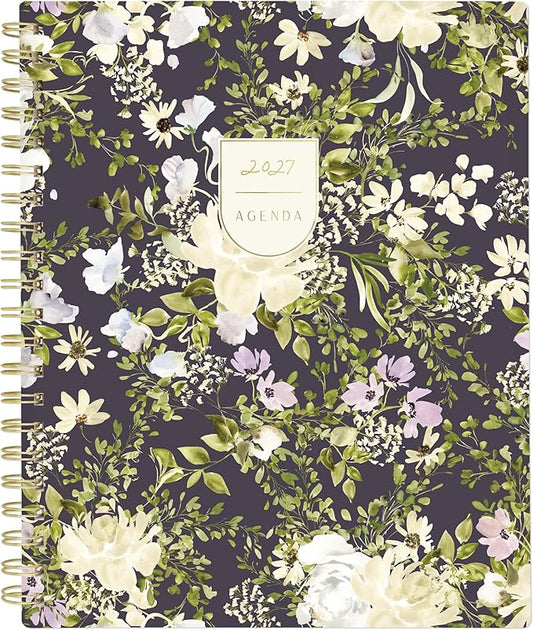 Mead Cambridge 2027 Planner, Weekly & Monthly, 8.5" x 11", Leah Bisch, Peony Garden (LB57-905-27)