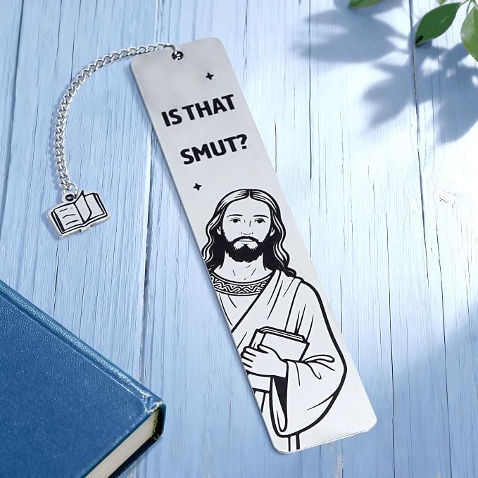 Funny Bookmarks for Women, Christian Gifts for Women Readers, Metal Bookmark for Book Lovers, Christmas & Birthday Gifts for Her, Best Friend, Sister, Wife, with Gift Box, is that