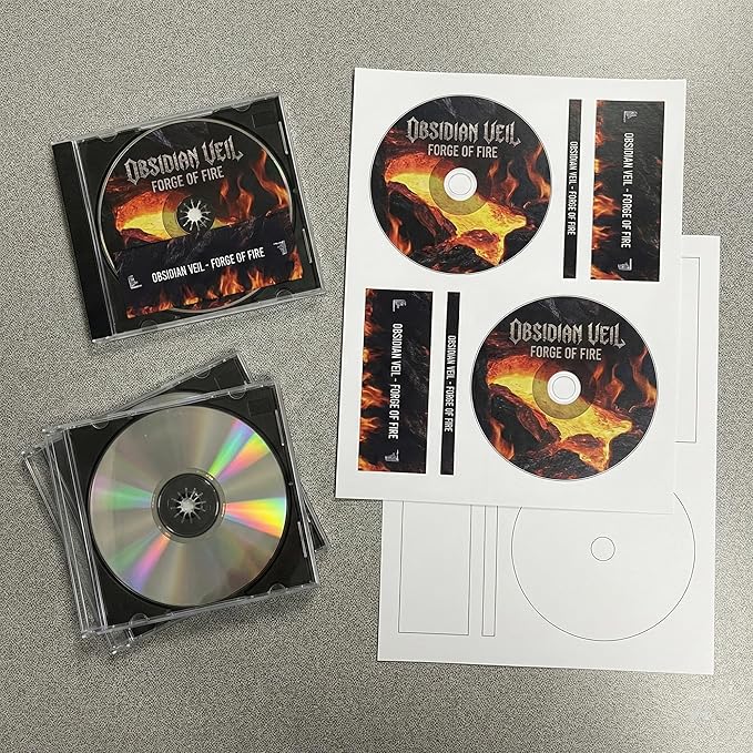 CD/DVD Label Full Face | Qty 600 Disc, 600 Spine | 300 Sheets Total | Permanent White Matte | Inkjet & Laser Compatible | Memorex Small Center Style | Easy to Peel | Made in USA | Blank Label