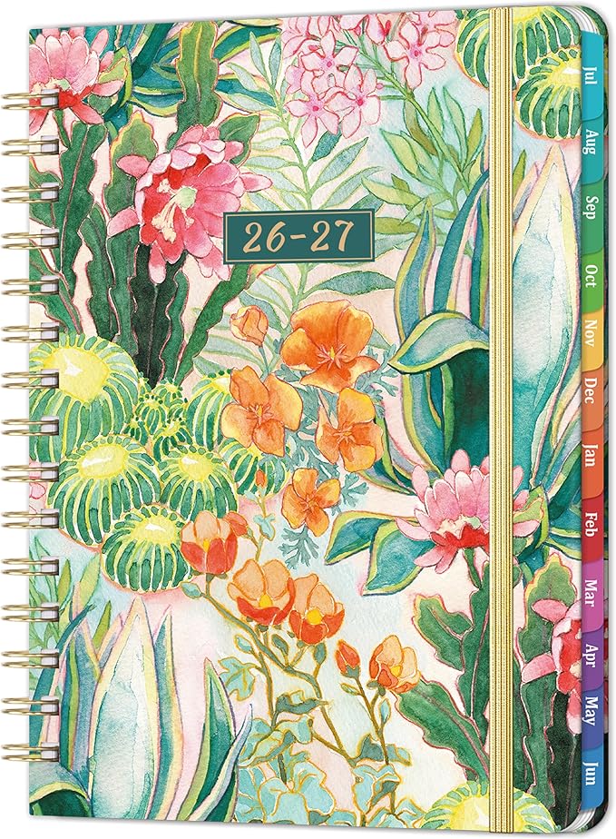 2026-2027 Planner - Academic Planner 2026-2027 from July 2026 - June 2027 with To-Do List, 6.3'' x 8.4'', Strong Twin-Wire Binding, Inner Pocket, Elastic Closure