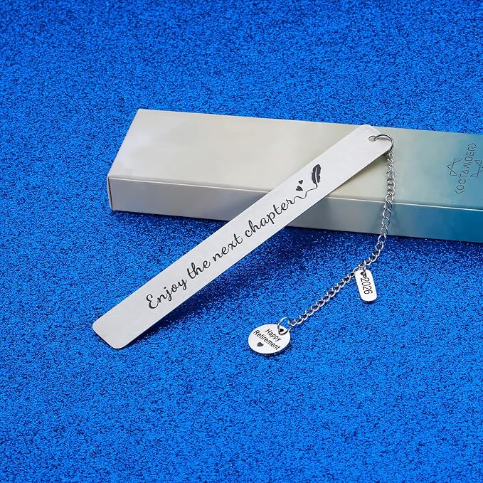 Happy Retirement Gifts for Women Men 2026 Bookmark for Book Lover Reader Retirement Gag Gifts for Coworker Colleagues Boss Retired Best Friend Teacher Nurse Farewell Leaving Gift for Employee Office