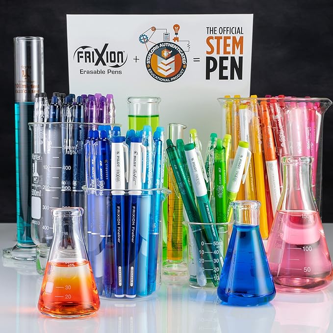 PILOT FriXion ColorSticks Erasable Gel Ink Stick Pens, Fine Point, Red Ink, 12 Count (13228)