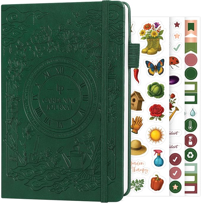 Legend Gardening Journal – 5-Year Garden Journal Planner & Log Book with Gardening Calendar & Plant Logs – Hardcover Garden Planner (Forest Green)