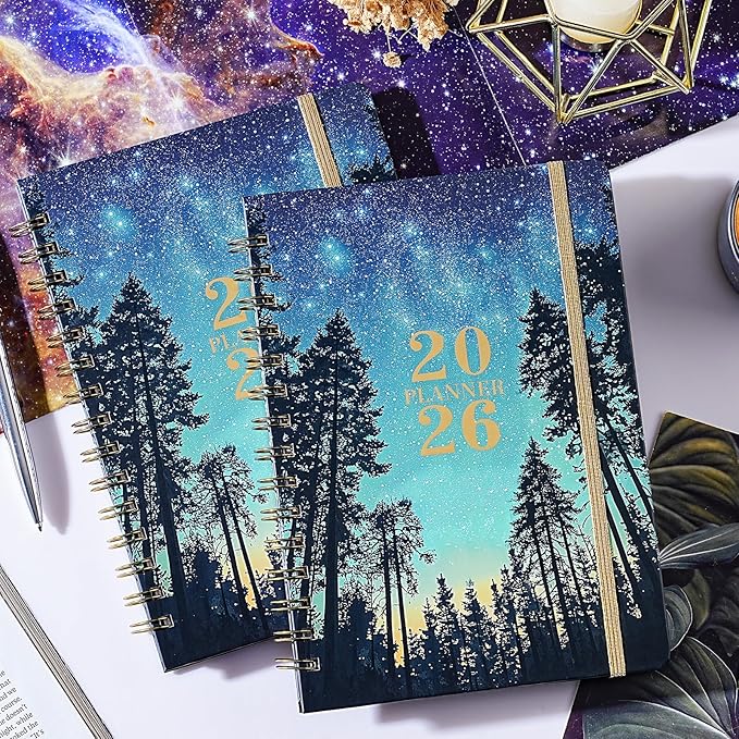 Planner 2026-2027 - Planner 2026 Weekly and Monthly from January - December, Calendar Planners with Colorful Tabs, Inner Pocket, 6.4" x 8.5"