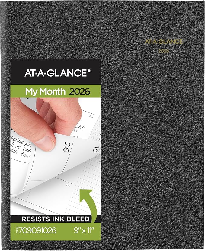AT-A-GLANCE 2026 Monthly Padfolio Refill for 70-290, 9" x 11", Large, Executive (709091026)