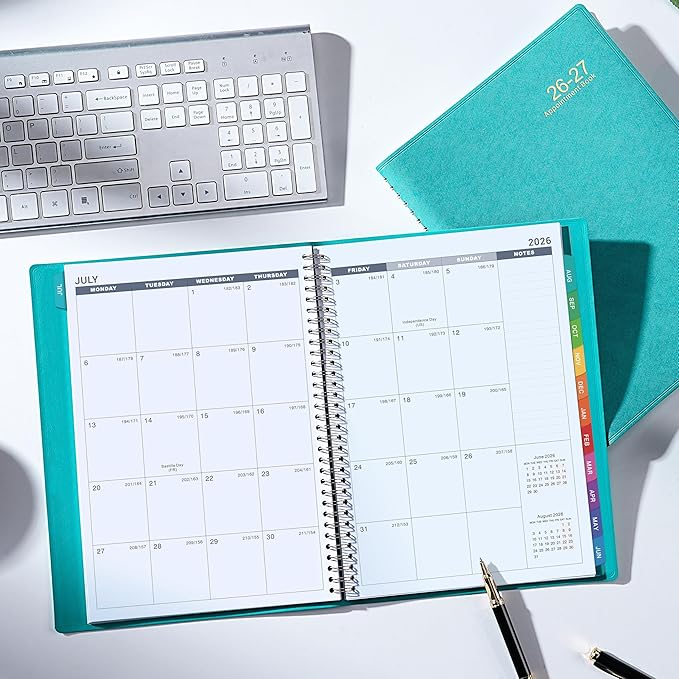 Appointment Book 2026-2027 - 53 Weeks Daily Planner 2026-2027, July 2026 - June 2027, 8.5" x 11" Daily Organizer, Appointment Planner with 15-Minute Increments