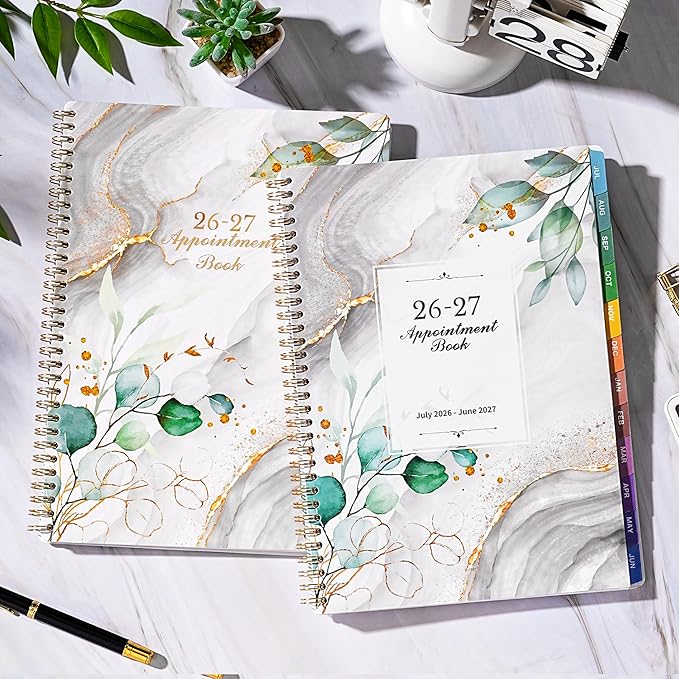 Appointment Book 2026-2027 - Daily Planner 2026-2027, 8.5'' x 11'', Weekly Appointment Planner, July 2026 - June 2027, Daily Planners with 30-Minute Interval