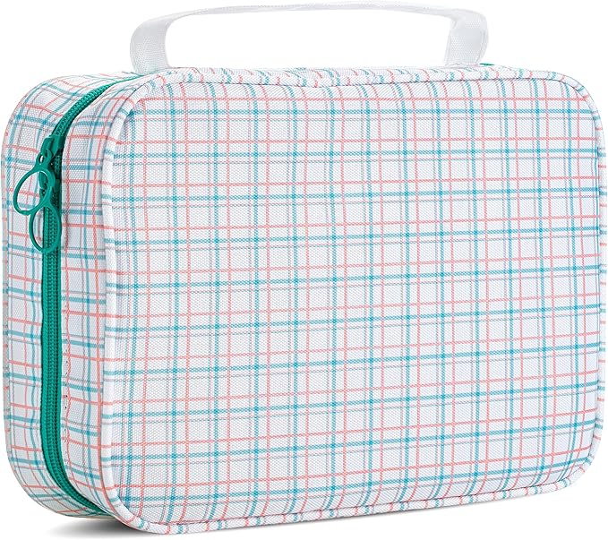 Mr. Pen- Bible Cover Case, Carrying Book Case with Durable Handle, Bible Protective Church Bag for Men & Women, Christian Gifts, Plaid Pattern, Mothers Day Gift