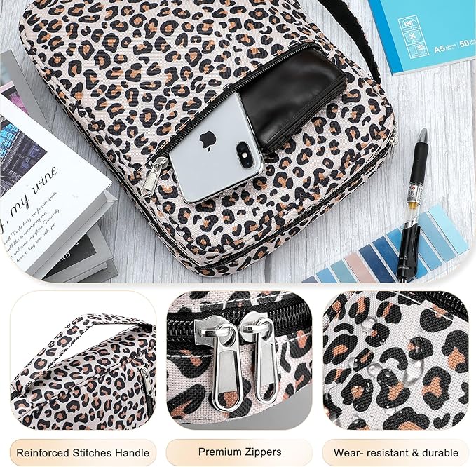 Bible Cover, Carrying Bible Case Book Cover Church Bag with Handle Large Size 10 * 7.5 * 2.5in, Book Protective Case w/ 200 PCs Tabs for Men Women, Gray