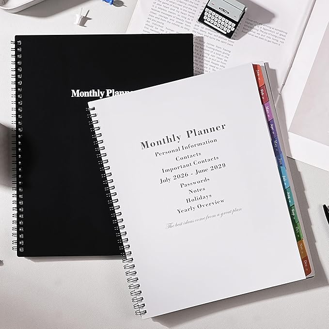 2026-2029 Monthly Planner/Calendar - July 2026 - June 2029, 3 Year Monthly Planner 2026-2029, 9'' x 11'', Calendar Planner with Colorful Tabs, Back Pocket, Holidays, Notes Pages