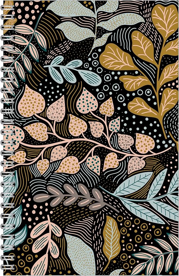 House of Doolittle Non-Dated Monthly & Weekly Planner Calendar - Spiral Bound Organizer - 7 x 11 Inches - Fall Floral Design