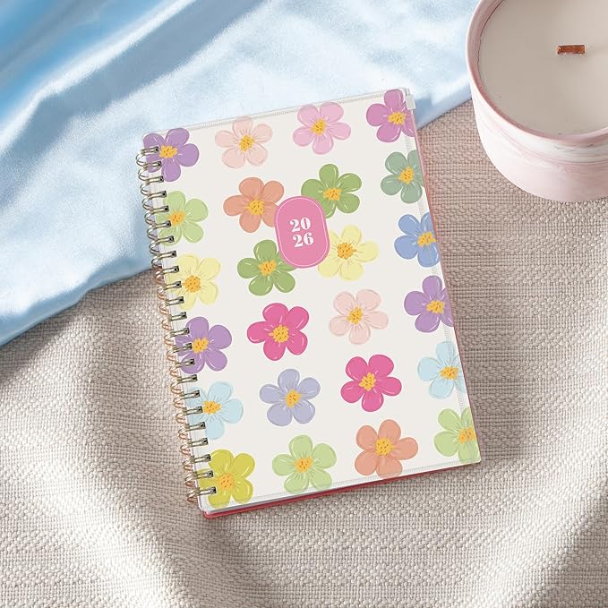 Blue Sky Gen Z 2026 Weekly and Monthly Planner Calendar, January 2026 - December 2026, 5" x 8", Flexible Cover With Zip Pouch, Durable Twin Wire Binding, Laminated Tabs, Storage Pocket, Capri