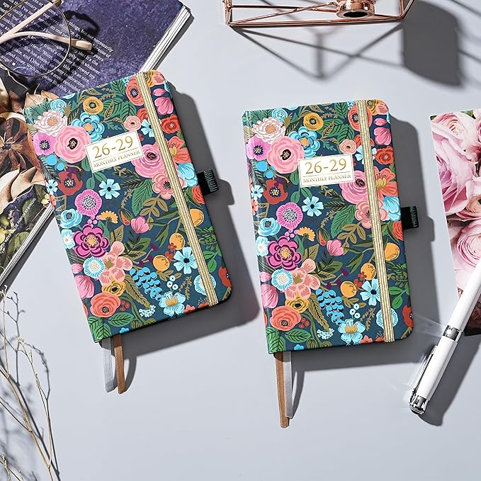 Pocket Calendar 2026-2029 - 3 Year Monthly Planner 2026-2029, Jul. 2026 - Jun. 2029, 6.3" x 3.7", Pocket Planners 2026-2029 with Elastic Closure