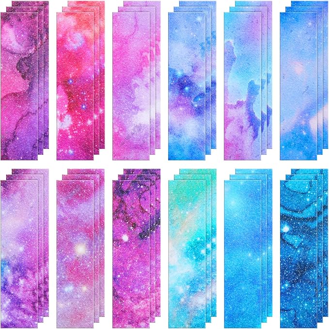 Gersoniel 36 Pcs Ink and Starry Sky Anxiety Sensory Stickers Mental Health Stickers Mindfulness Fidget Textured Strips Adhesive Tactile Calm Relief Items for Adults School Counselor Office, 12 Style