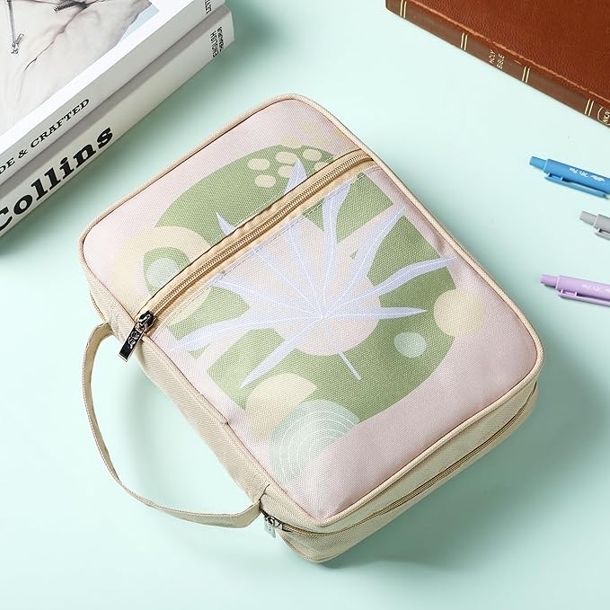 Mr. Pen- Bible Cover Case, Carrying Book Case with Durable Handle and Zippered Pocket, Bible Protective Church Bag for Men & Women, Christian Gifts, Earthy Botanica