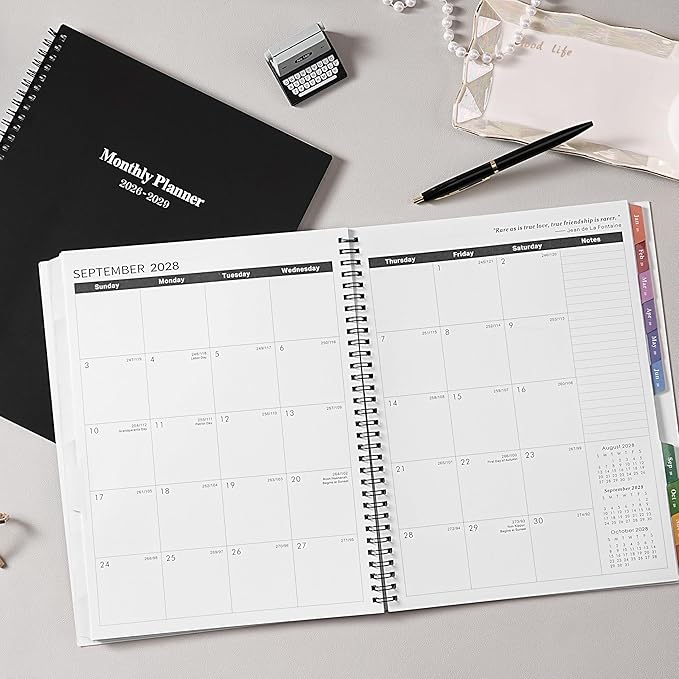 2026-2029 Monthly Planner/Calendar - July 2026 - June 2029, 3 Year Monthly Planner 2026-2029, 9'' x 11'', Calendar Planner with Colorful Tabs, Back Pocket, Holidays, Notes Pages