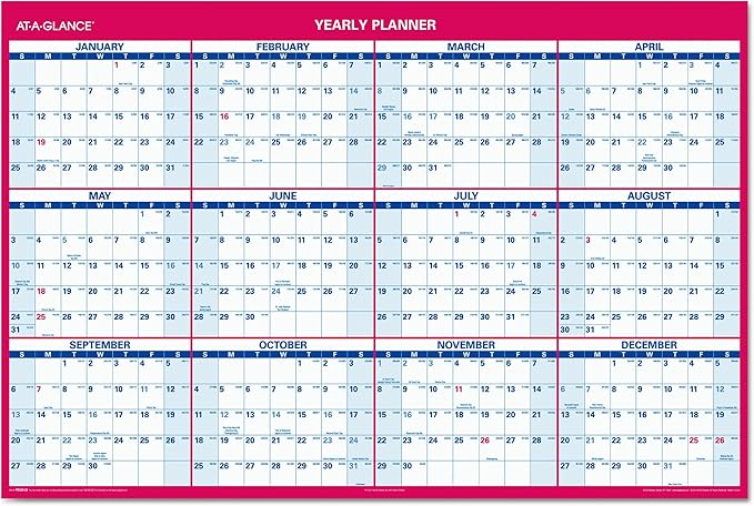 AT-A-GLANCE Vertical/Horizontal Wall Planner, 48 x 32 Inches, White and Cream, 2011 (PM326-28)