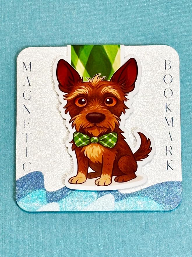 creates Magnetic Bookmark For Reading Journals Planners Scrapbooking Office Supplies Cute And Funny Bookmark For Bookworms Matte Laminate Double Sided Handmade (Doggie Pal)