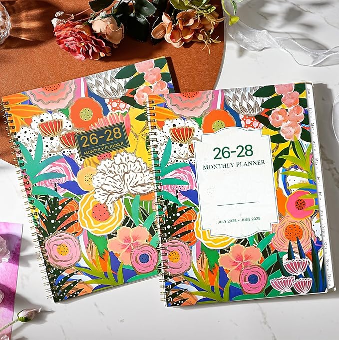 Planner 2026-2028 - MonthlyPlanner 2026-2028, Jul. 2026 - Jun. 2028, 9" x 11", 2 Year Calendar with 24 Months Tabs, Monthly Calendar Planning