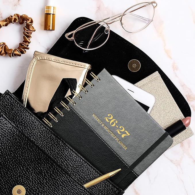 2026-2027 Planner - Weekly Monthly Calerndar Planner 2026-2027, July 2026-June 2027, Academic Agenda with Elastic Closure, Inner Pocket, 6.4'' x 8.5''