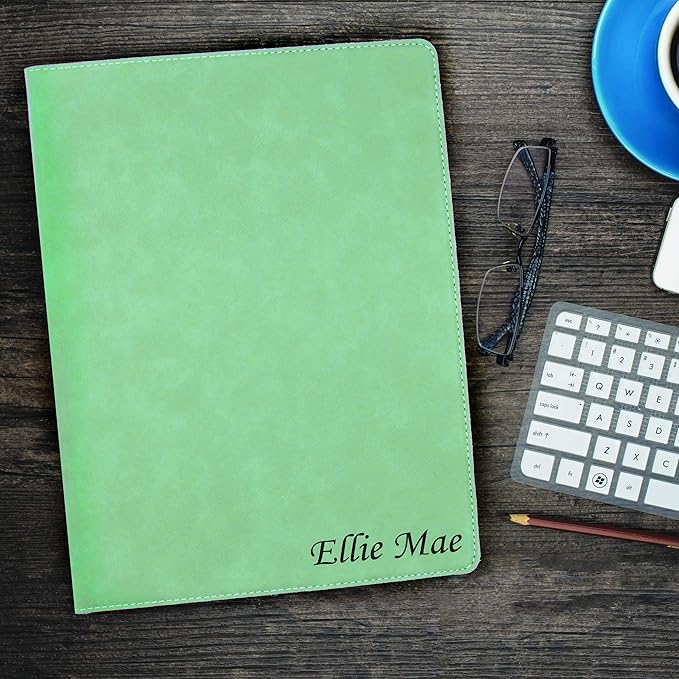 My Personal Memories, Custom Personalized Business Portfolio with Engraved Journal Notepad Padfolio Gifts