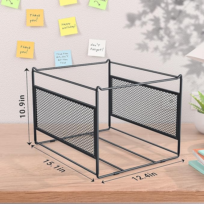 Letter/Legal Size Hanging File Folder Frame,Hanging Files Holder Rack for Desk Organizer,Hanging Folders Rails for Filing Cabinet Drawers Above 10" in Height,15.2" Lx12.4 Wx10 H