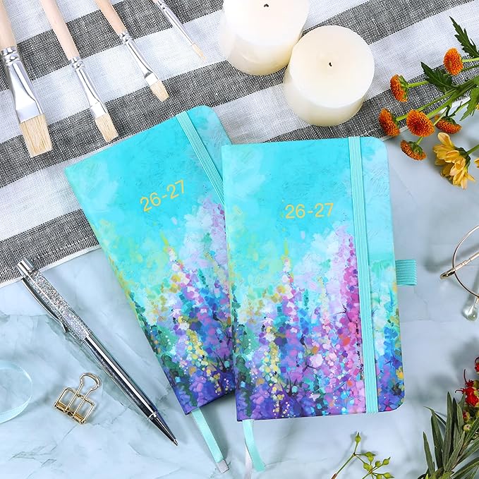 Pocket Planner 2026-2027 - Pocket Calendar 2026-2027, Jul.2026 - Jun.2027, 26-27 Pockets Planner Weekly and Monthly, 3.93''×6.29''- Oil Painting