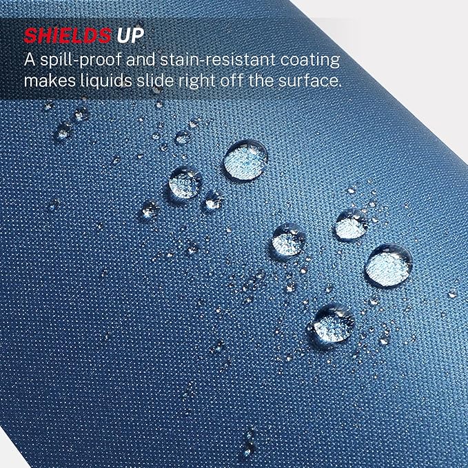 MROCO Essential Office & Gaming Mouse Pad, 8.5 x 11 Inch, Navy Blue | Anti-Fray Stitched Edges, Functional Pattern Design, Non-Slip Rubber Base, Water and Stain Resistance