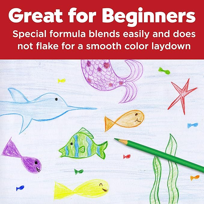 Faber-Castell Triangular Colored EcoPencils 12 Count | Pre-Sharpened Colored Pencils for Kids | Smooth Color, Easy Blending & Ergonomic Grip | Kids Art Set, School Supplies (Ages 5+)