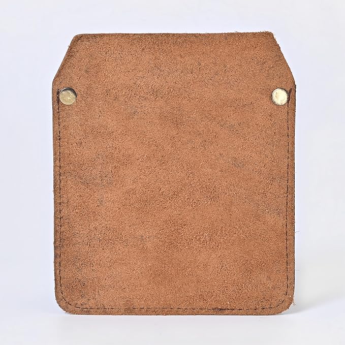 Large Pocket Protector Genuine Buffalo Leather Pen Holder Pouch Organizer for Shirts, Lab Coats, Pants - Multi-Purpose - Holds Pens, Pencils, tools and Notes for School, Office