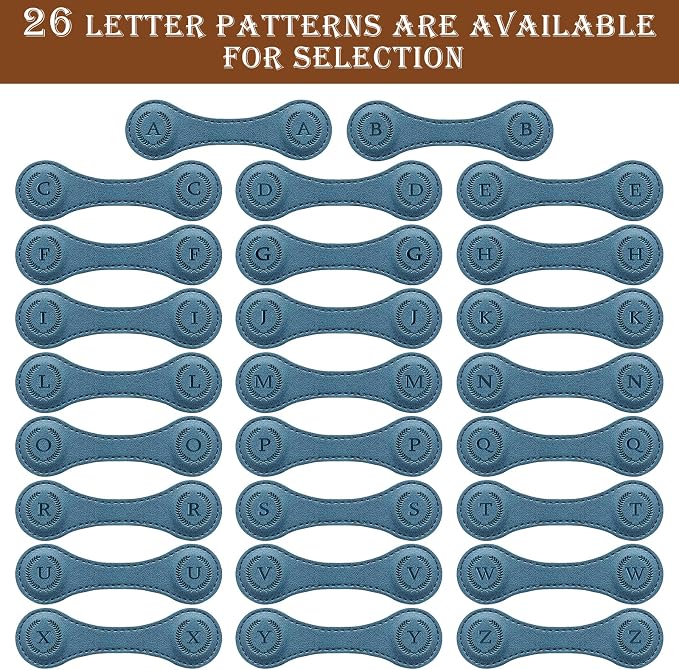Handmade Personalized Leather Magnetic Bookmark - Custom Initial Letter Design with 26 Alphabet Choices - Durable Bookmark for Readers, Book Lovers, Women & Kids