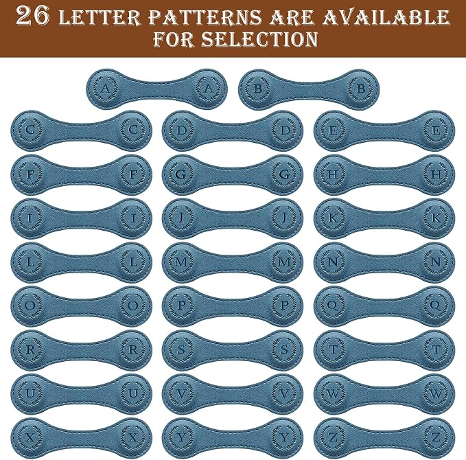 Handmade Personalized Leather Magnetic Bookmark - Custom Initial Letter Design with 26 Alphabet Choices - Durable Bookmark for Readers, Book Lovers, Women & Kids