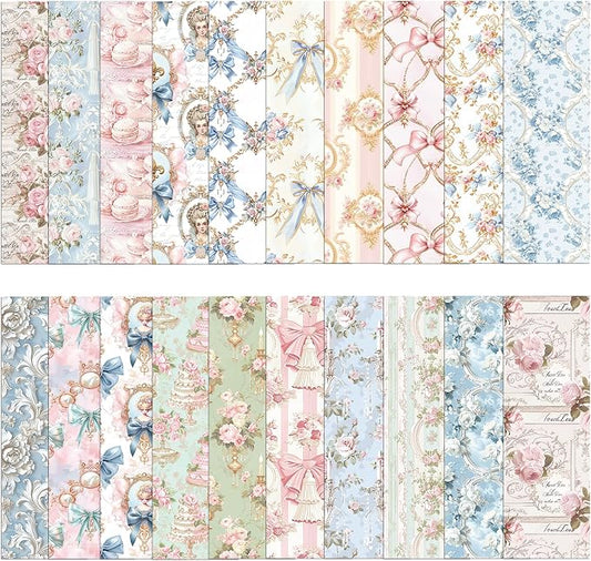 Coquette Aesthetic Bookmarks Gifts, 100 Pcs Vintage Paper Book Marks, Double-Sided Matte Laminated Floral & Bow Designs, Cute Reading Accessories for Women and Book Lovers