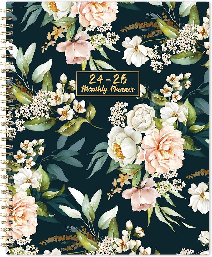 2025-2026 Monthly Planner - JAN. 2025 - JUN. 2026, 9" x 11",18 Months Planner 2025-2026 with Monthly Tabs, Two-Side Pocket, Thick Paper