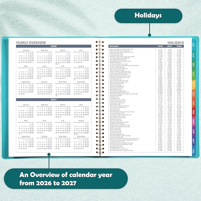 Appointment Book 2026-2027 - 53 Weeks Daily Planner 2026-2027, July 2026 - June 2027, 8.5" x 11" Daily Organizer, Appointment Planner with 15-Minute Increments