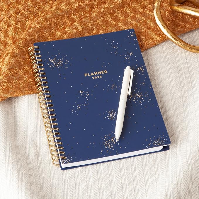 Blue Sky Planning Calendar Notes, Monroe Dark, Weekly/Monthly Layout, Safety Wirebound (Starlight- 2025, 5.875" x 8.625")