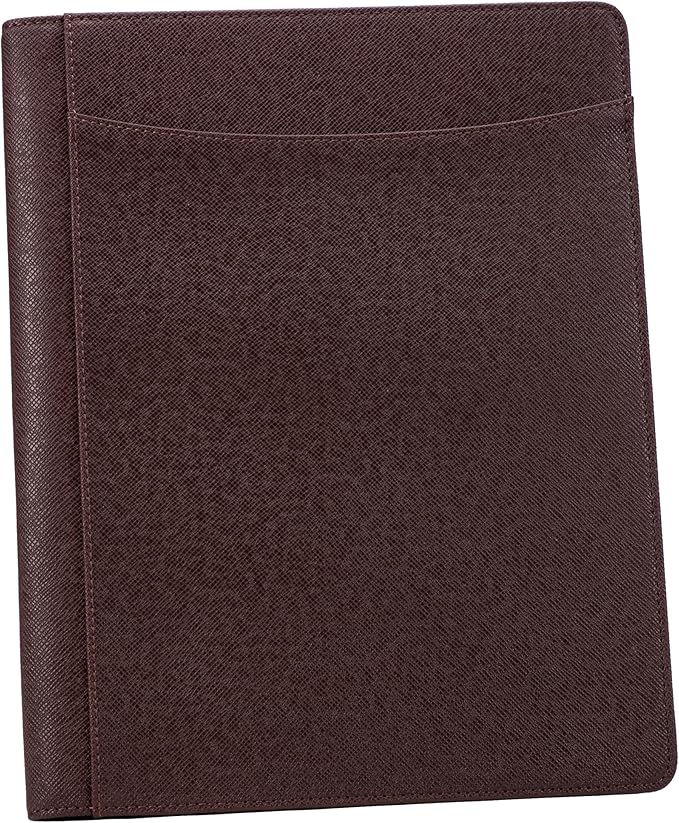 Case it The Strategist PADFOLIO Case-it Business Meeting Padfolio | Professional Portfolio with Letter Size Writing Pad/Detailed Stitched Cover/PAD-24 BRN