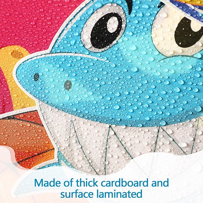 Pajean 83 Pieces Ocean Beach Theme Classroom Bulletin Board Decoration Sets Dive into Learning Sea Animal Jeweled Fish Treasure Box Cutouts for Under The Summer Classroom Wall Decor
