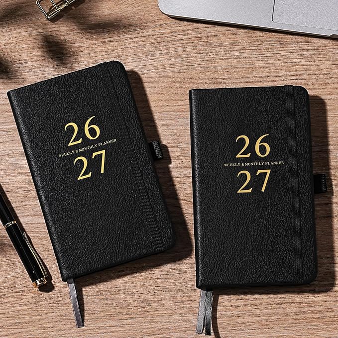 2026-2027 Pocket Planner/Calendar - Jul 2026 - Jun 2027, Academic Planner 2026-2027, Pocket Calendar for Purse, 6.3'' × 3.8'', Elastic Bound, Agenda Book