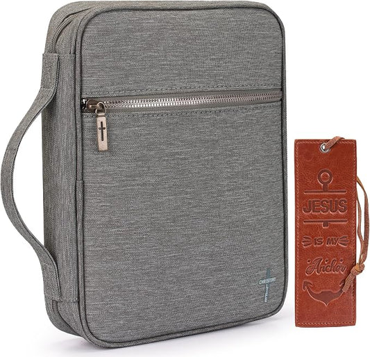 Montana West Bible Cover for Women Men with Leather Bookmark Book Carrying Cases Church Bag for Outdoor Protective