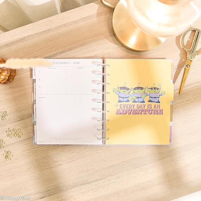 Happy Planner Disney Toy Story 12-Month Disc-Bound Planner, July 2026–June 2027, Classic Size, Vertical Layout, Woody and Friends