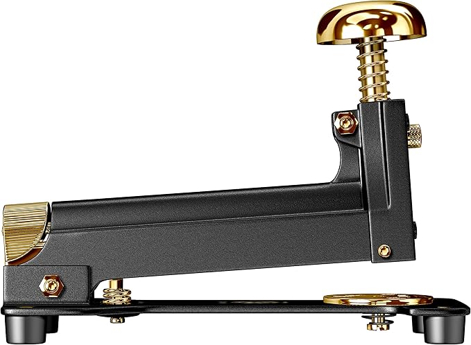 El Casco M10 Medium Desk Stapler - Black/23 Carat Gold Plated Trim