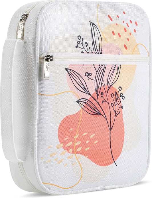 Mr. Pen- Bible Cover Case, Carrying Book Case with Durable Handle and Zippered Pocket, Bible Protective Church Bag for Men & Women, Christian Gifts, Blush Bloom