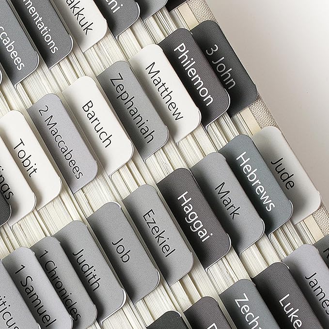 Mr. Pen- Bible Tabs, 75 Tabs, Gray, Laminated Bible Tabs for Women and Men, Bible Tabs for Study Bible, Bible Index Tabs, Bible Book Tabs, Bible Labels Tabs, Mr Pen Bible Tabs