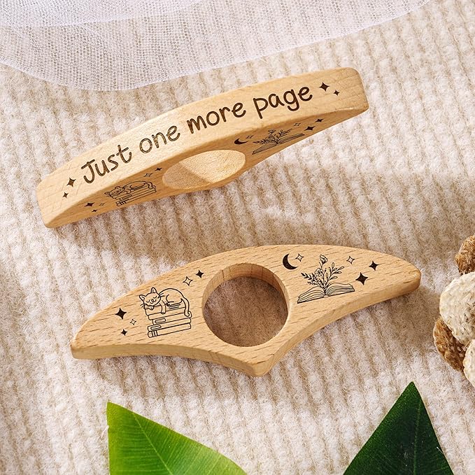 Just One More Page – Personalized Book Page Holder | Custom Name Thumb Spreader | Reading Gift for Book Lovers & Kids